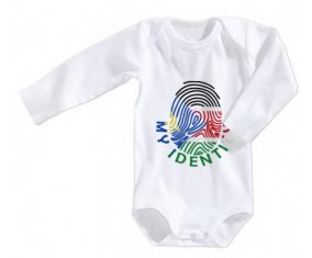 Body bébé Empreinte My Identity Soudan du sud taille 3/6 mois manches Longues