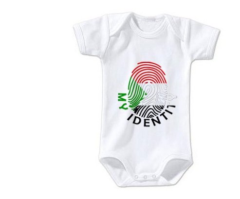 Body bébé Empreinte My Identity Soudan taille 3/6 mois manches Courtes