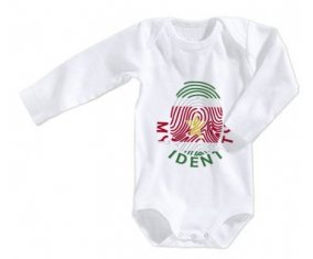 Body bébé Empreinte My Identity Suriname taille 3/6 mois manches Longues