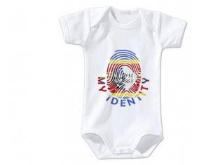 Body bébé Empreinte My Identity Swaziland taille 3/6 mois manches Courtes