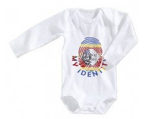 Body bébé Empreinte My Identity Swaziland taille 3/6 mois manches Longues