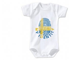 Body bébé Empreinte My Identity Suède taille 3/6 mois manches Courtes