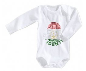 Body bébé Empreinte My Identity Tadjikistan taille 3/6 mois manches Longues