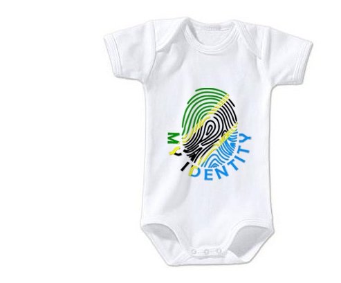 Body bébé Empreinte My Identity Tanzanie taille 3/6 mois manches Courtes