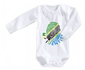 Body bébé Empreinte My Identity Tanzanie taille 3/6 mois manches Longues