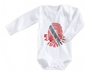 Body bébé Empreinte My Identity Trinité-et-Tobago taille 3/6 mois manches Longues