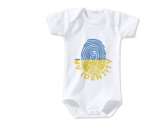Body bébé Empreinte My Identity Ukraine taille 3/6 mois manches Courtes