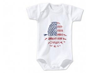 Body bébé Empreinte My Identity Les États-Unis d'Amérique taille 3/6 mois manches Courtes