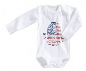 Body bébé Empreinte My Identity Les États-Unis d'Amérique taille 3/6 mois manches Longues