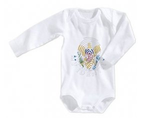 Body bébé Empreinte My Identity Îles Vierges britanniques taille 3/6 mois manches Longues