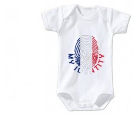 Body bébé Empreinte My Identity Wallis et Futuna taille 3/6 mois manches Courtes