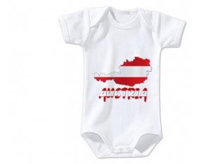 Body bébé Austria maps taille 3/6 mois manches Courtes