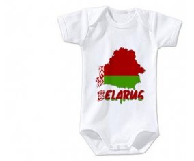 Body bébé Belarus maps taille 3/6 mois manches Courtes
