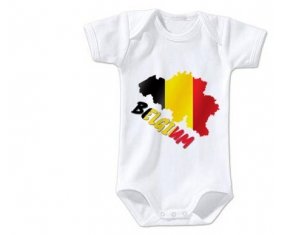 Body bébé Belgium maps taille 3/6 mois manches Courtes