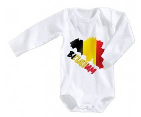 Body bébé Belgium maps taille 3/6 mois manches Longues