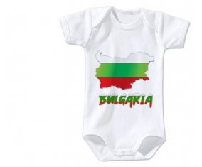 Body bébé Bulgaria maps taille 3/6 mois manches Courtes