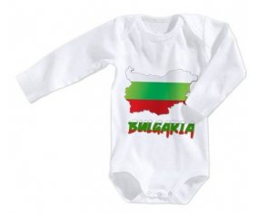 Body bébé Bulgaria maps taille 3/6 mois manches Longues
