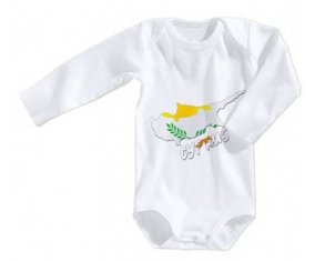 Body bébé Cyprus maps taille 3/6 mois manches Longues