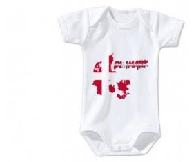 Body bébé Denmark maps taille 3/6 mois manches Courtes