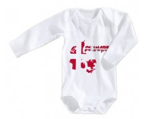 Body bébé Denmark maps taille 3/6 mois manches Longues