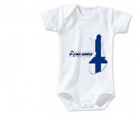Body bébé Finland maps taille 3/6 mois manches Courtes