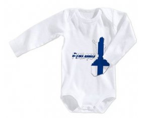 Body bébé Finland maps taille 3/6 mois manches Longues