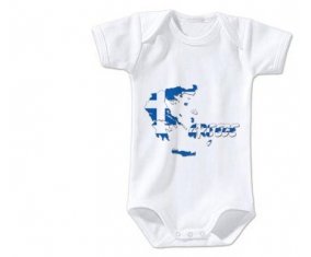 Body bébé Greece maps taille 3/6 mois manches Courtes