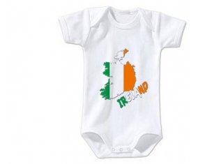 Body bébé Ireland maps taille 3/6 mois manches Courtes