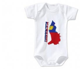 Body bébé Liechtenstein maps taille 3/6 mois manches Courtes