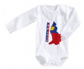 Body bébé Liechtenstein maps taille 3/6 mois manches Longues