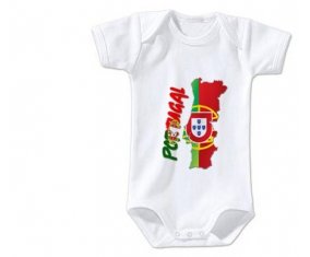 Body bébé Portugal maps taille 3/6 mois manches Courtes