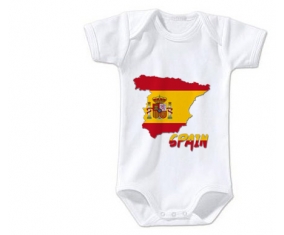 Body bébé Spain maps taille 3/6 mois manches Courtes