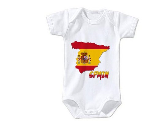 Body bébé Spain maps taille 3/6 mois manches Courtes