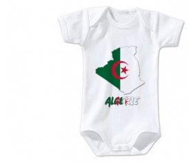 Body bébé Algerie maps taille 3/6 mois manches Courtes