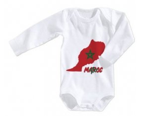 Body bébé Maroc maps taille 3/6 mois manches Longues