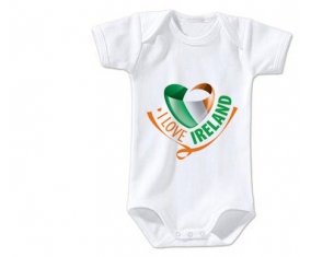 Body bébé I Love Irland taille 3/6 mois manches Courtes