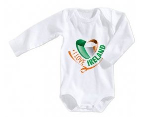 Body bébé I Love Irland taille 3/6 mois manches Longues