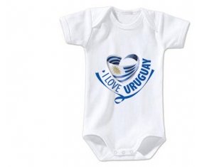 Body bébé I Love Uruguay taille 3/6 mois manches Courtes