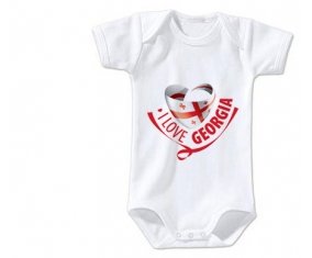 Body bébé I Love Georgia taille 3/6 mois manches Courtes
