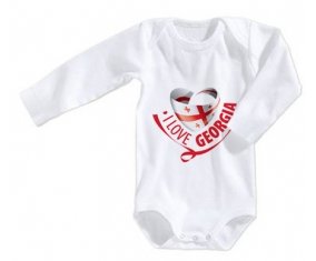 Body bébé I Love Georgia taille 3/6 mois manches Longues
