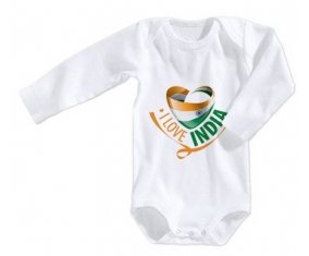 Body bébé I Love India taille 3/6 mois manches Longues