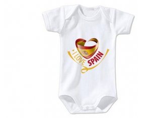 Body bébé I Love Spain taille 3/6 mois manches Courtes