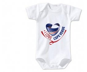 Body bébé I Love Cape verde taille 3/6 mois manches Courtes