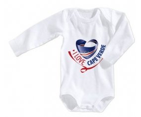 Body bébé I Love Cape verde taille 3/6 mois manches Longues
