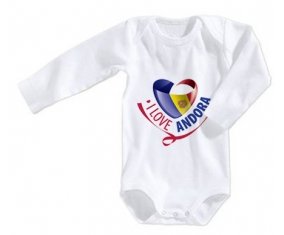 Body bébé I Love Andora taille 3/6 mois manches Longues