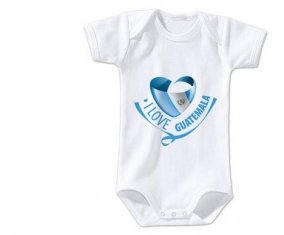 Body bébé I Love Guatemala taille 3/6 mois manches Courtes