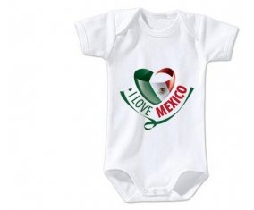 Body bébé I Love Mexico taille 3/6 mois manches Courtes
