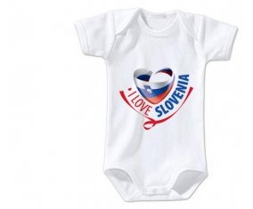 Body bébé I Love Slovenia taille 3/6 mois manches Courtes