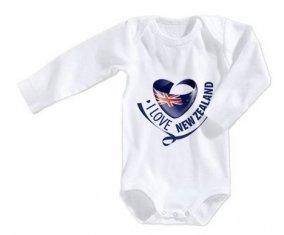 Body bébé I Love New Zealand taille 3/6 mois manches Longues