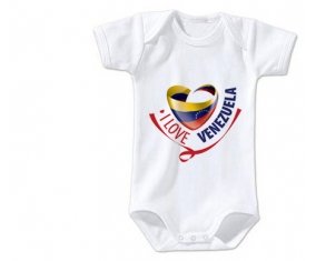 Body bébé I Love Venezuela taille 3/6 mois manches Courtes
